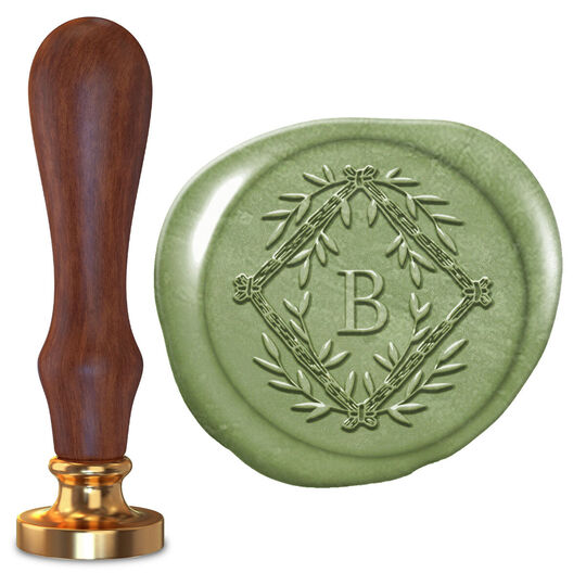 Diamond Initial Wax Seal Stamp